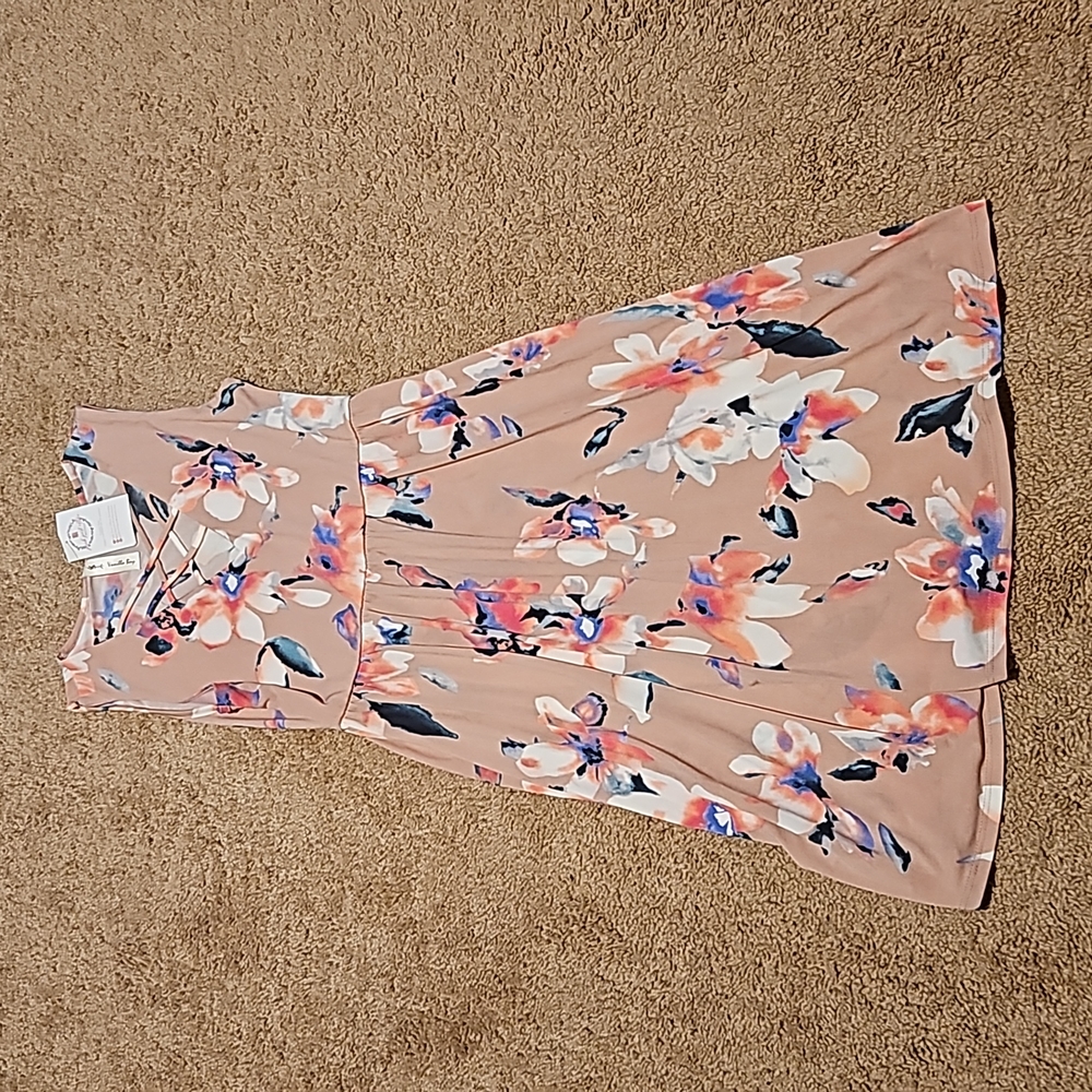 Floral knee length dress